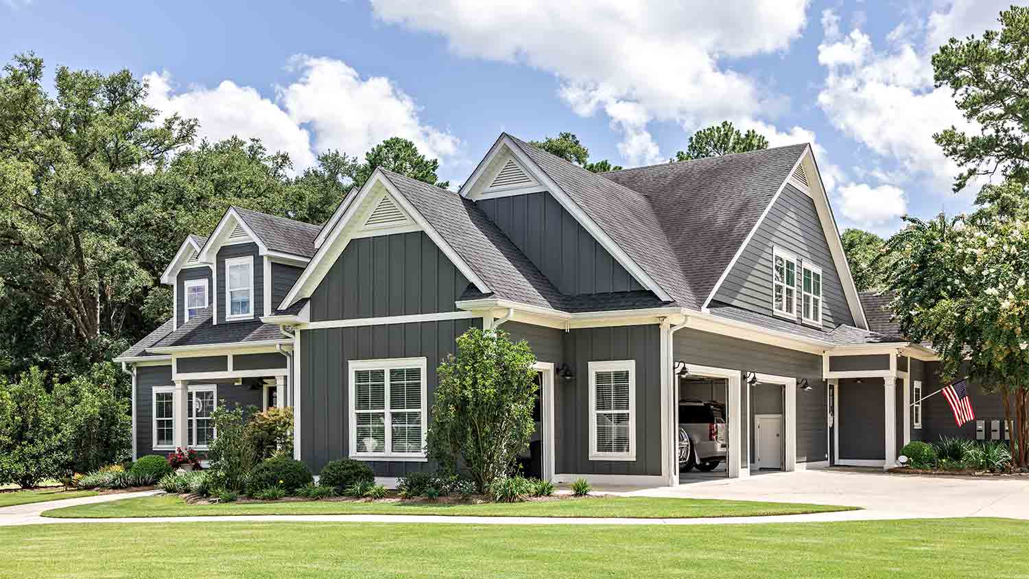 Gray house exterior