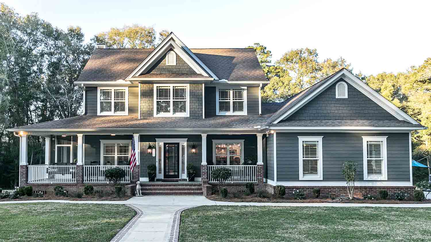 large two story home with vinyl siding