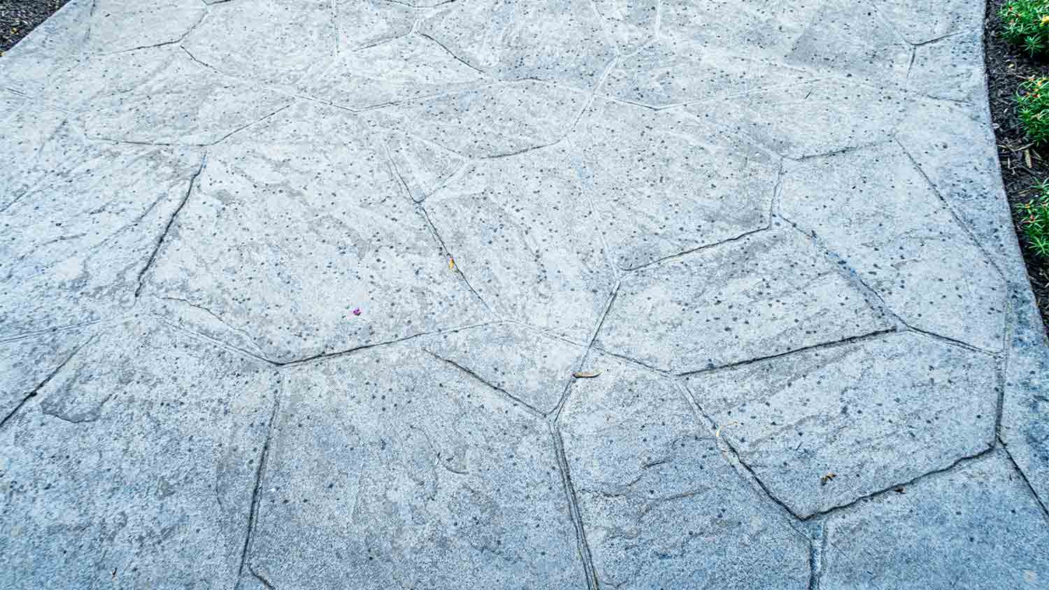 stamped concrete sample