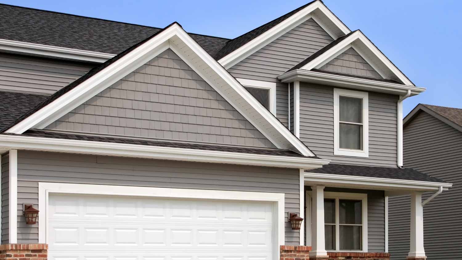 New home with vinyl siding