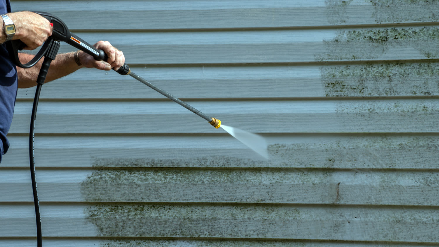 Power Wash side of house