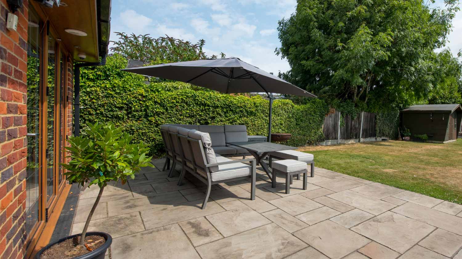 A general view of a back garden