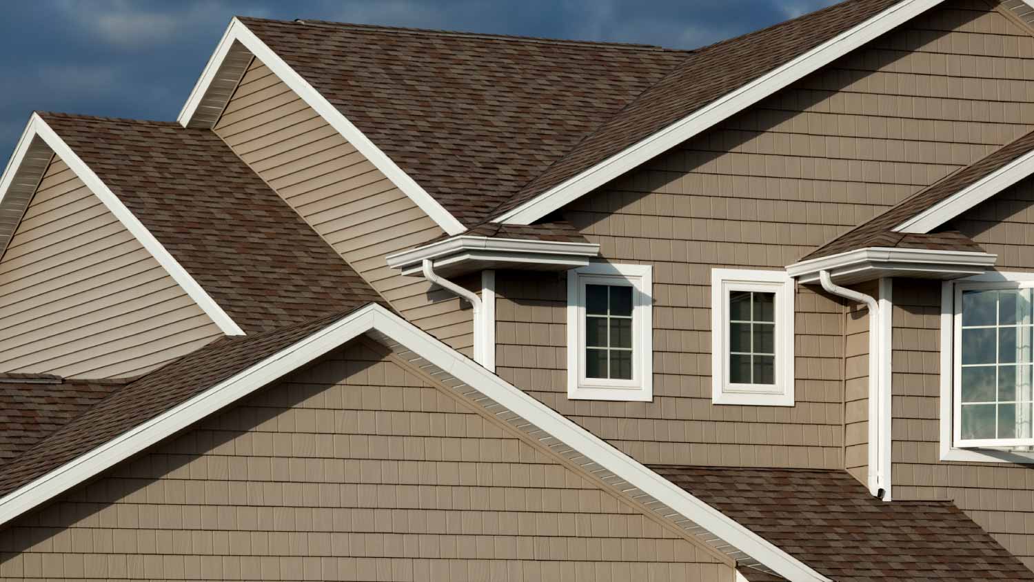 Fragment of a brown house