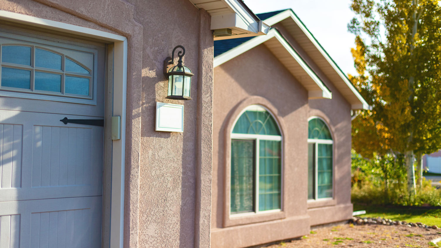 Stucco family home.