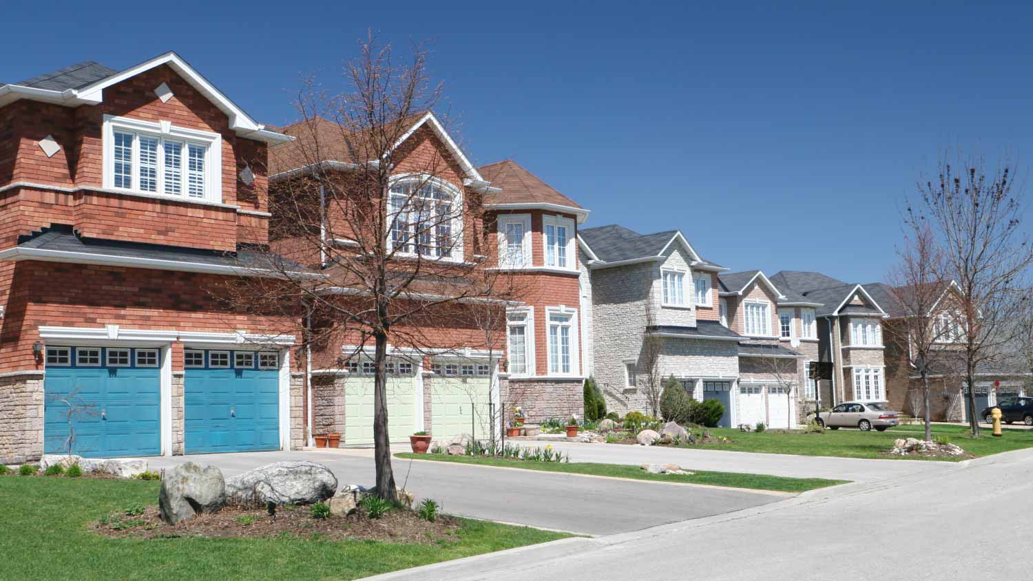 Modern american subdivision