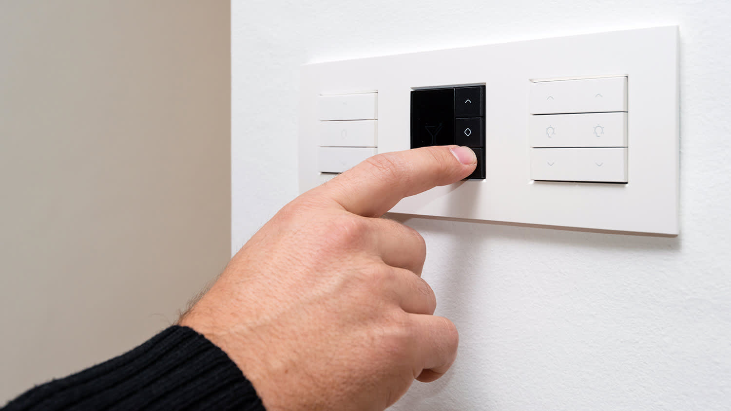 Turning on light switch