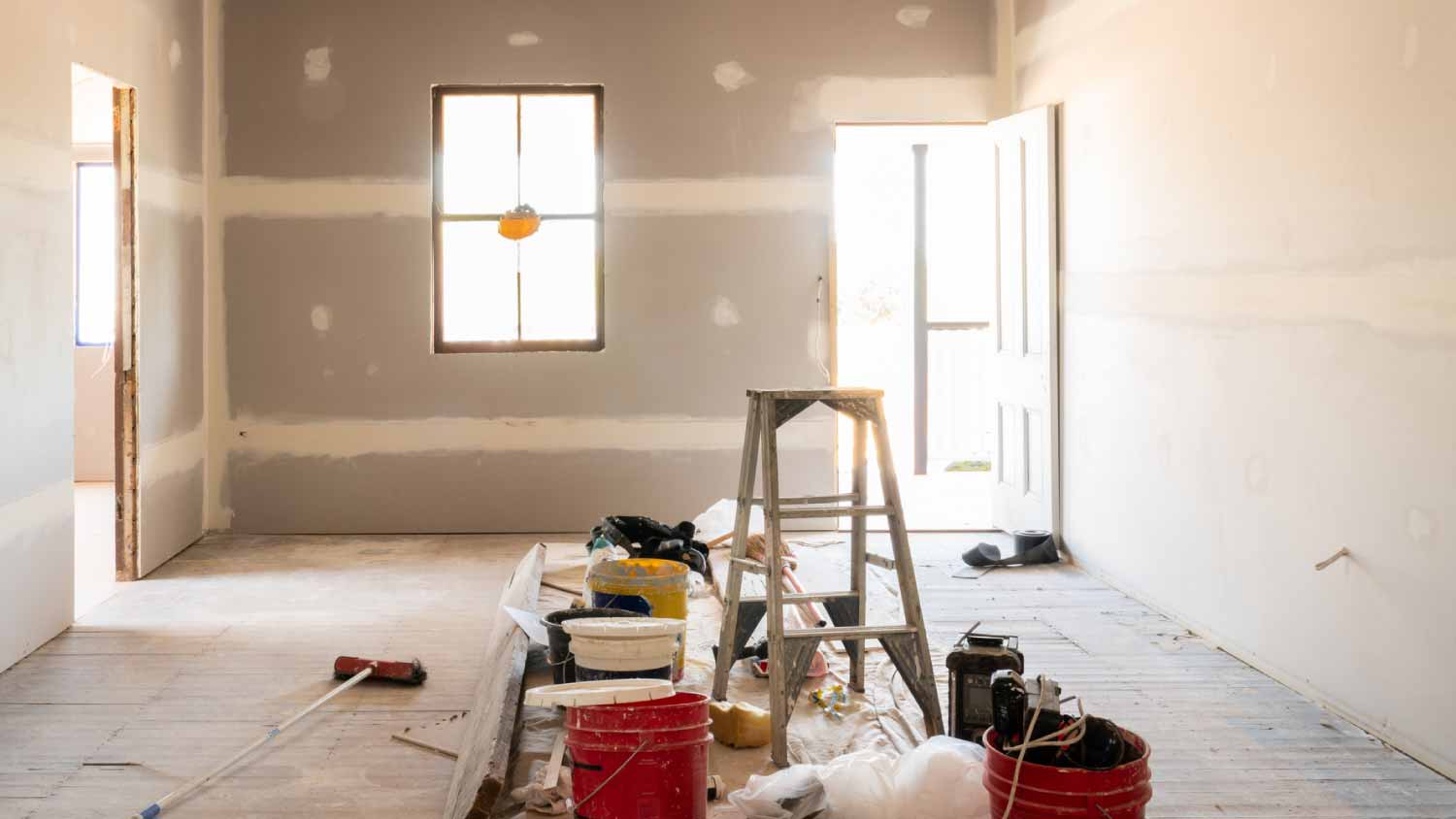 A renovated empty room