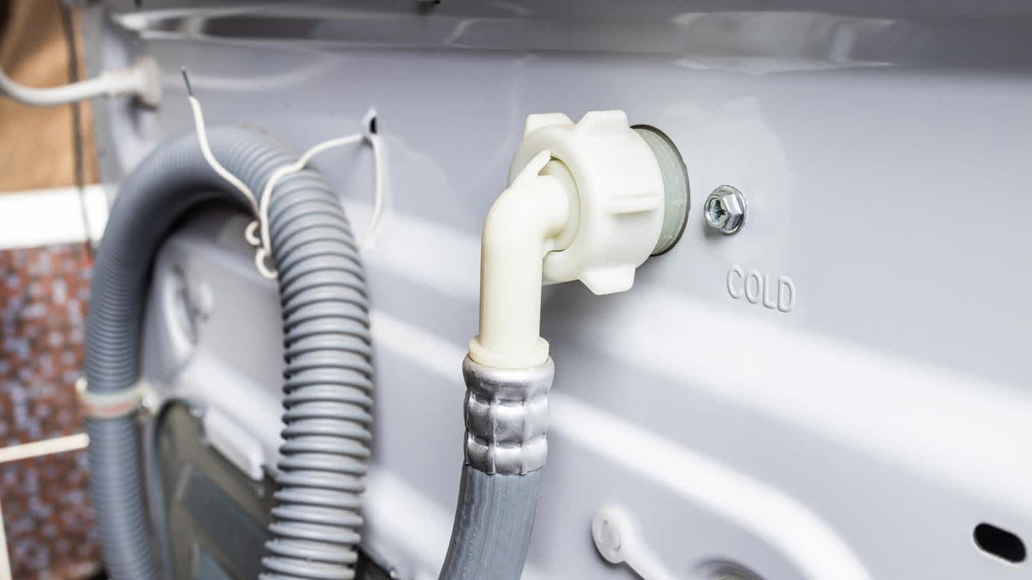A washing machine drain pipe