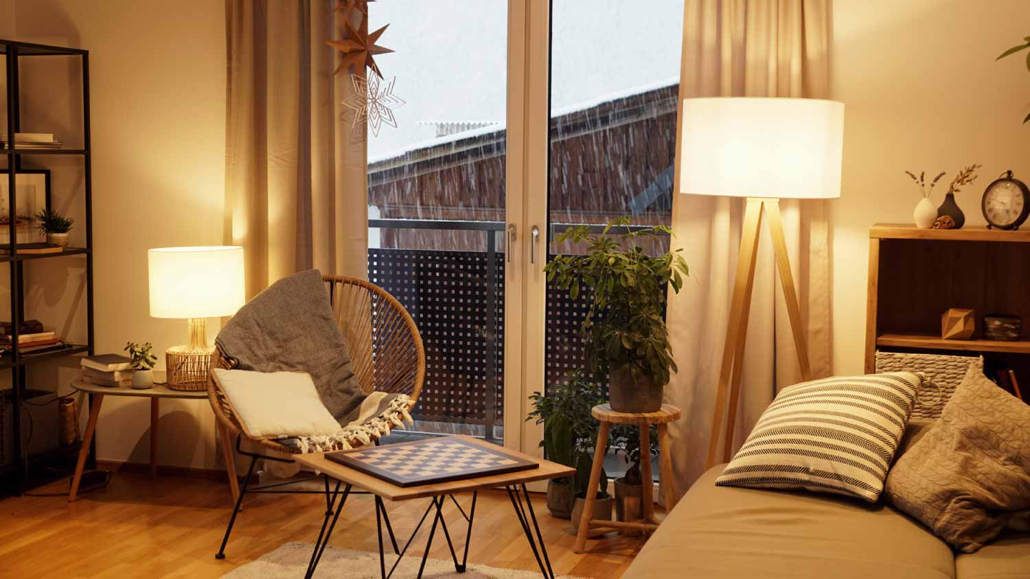 A light cozy living room