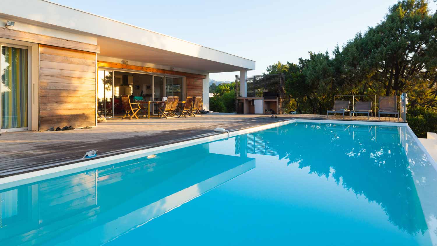 Luxury modern villa with infinity pool