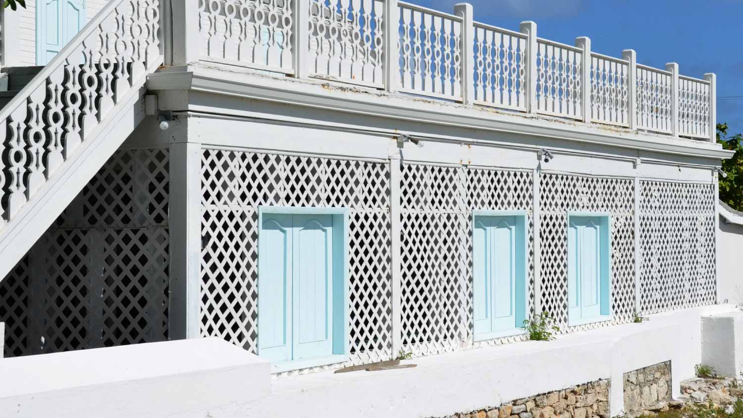 House with typical Caribbean architecture