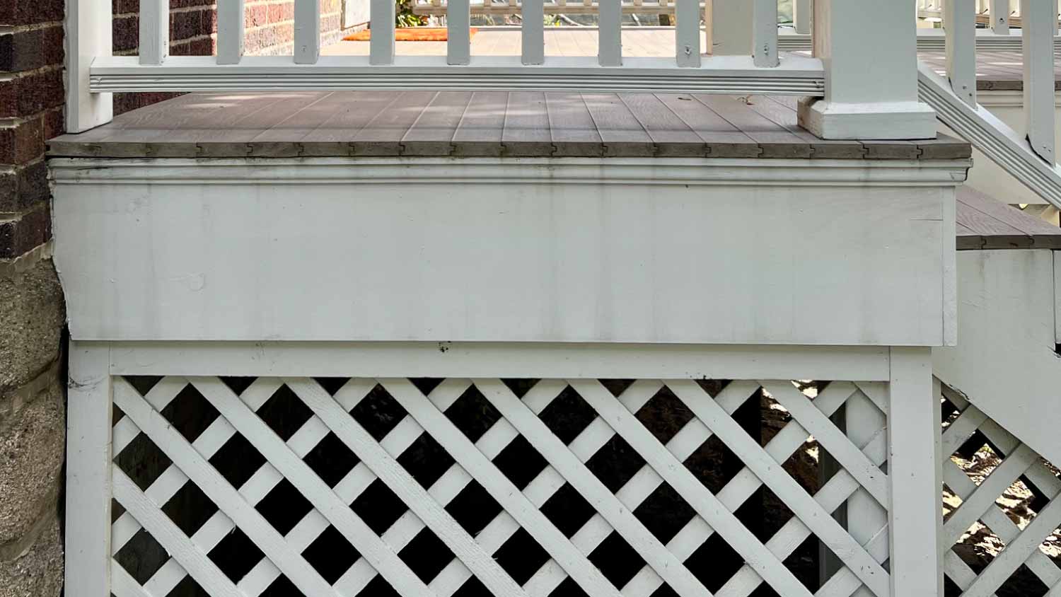 A small back porch