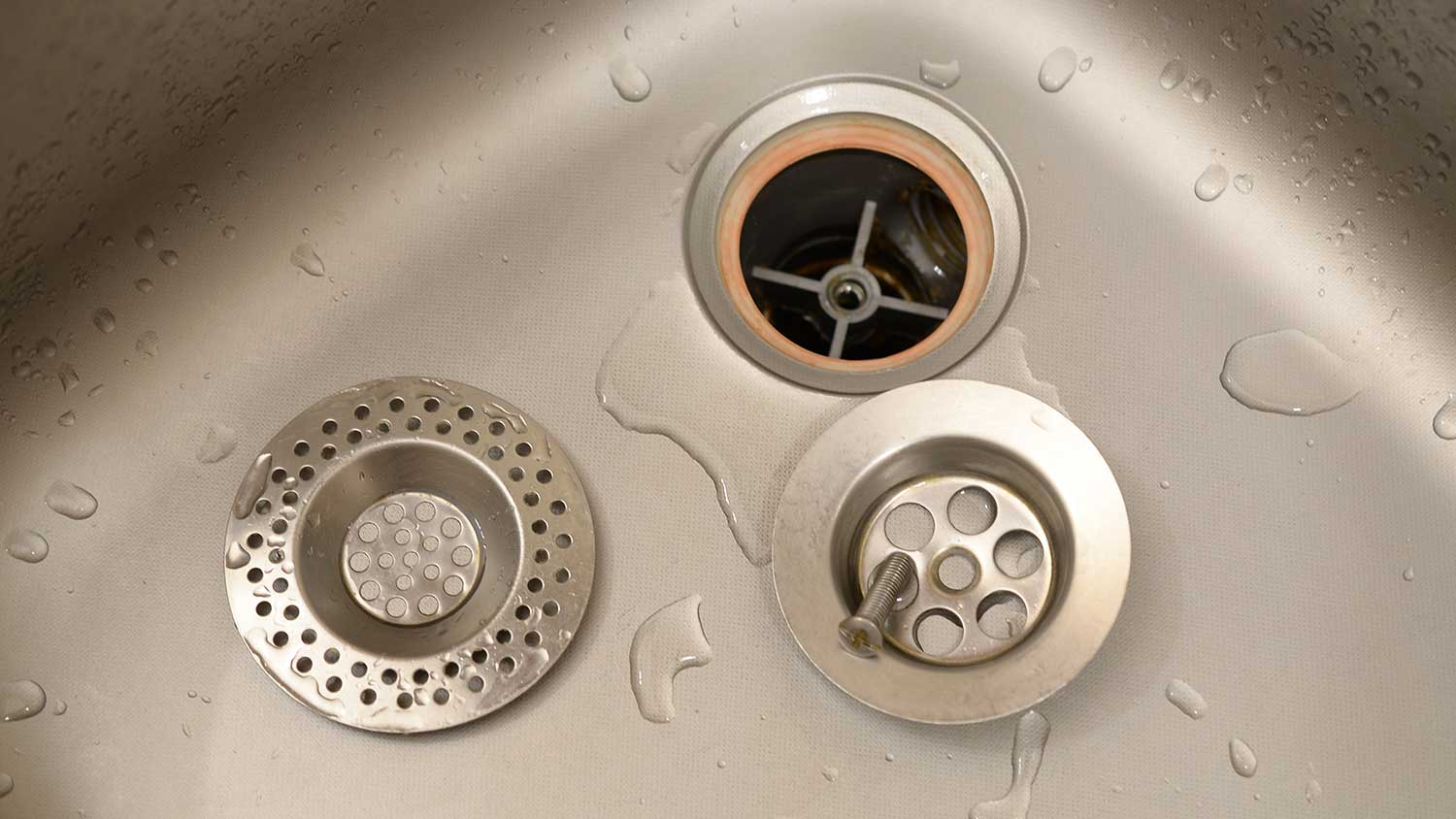 Installing new kitchen sink strainer