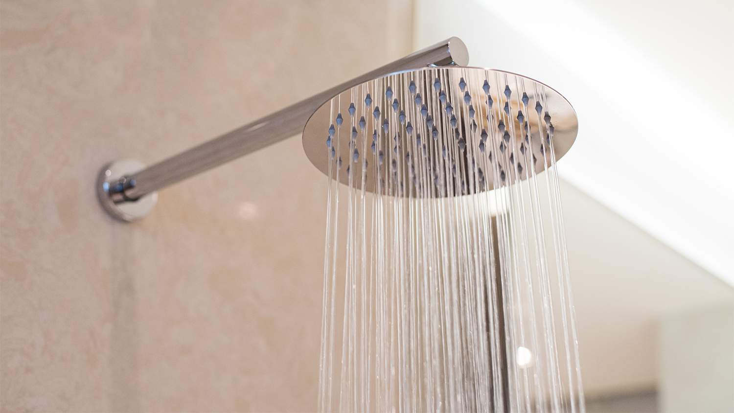 shower head running water
