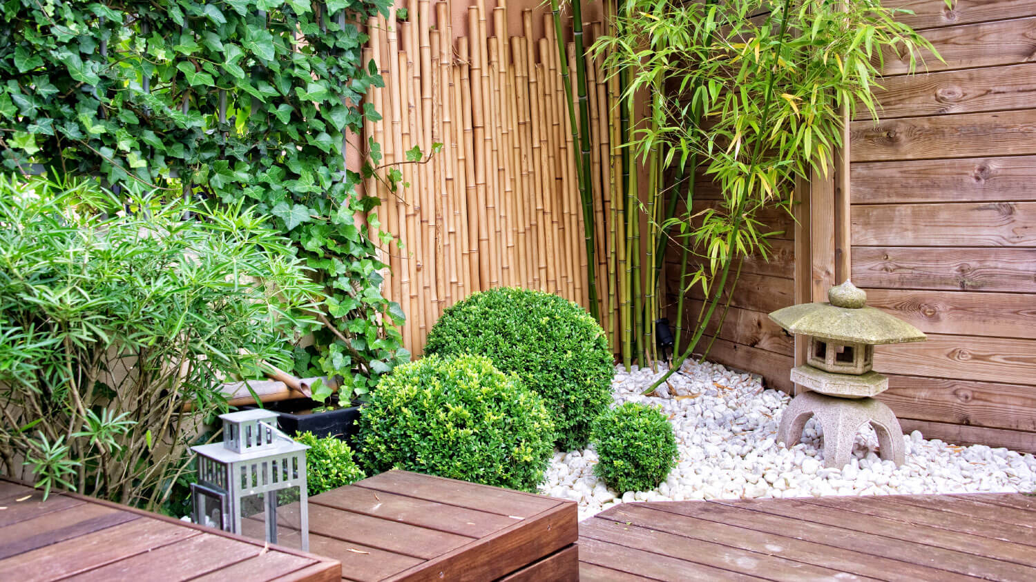 corner rock garden