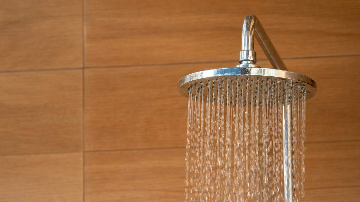 RUNNING SHOWER IN BATHROOM