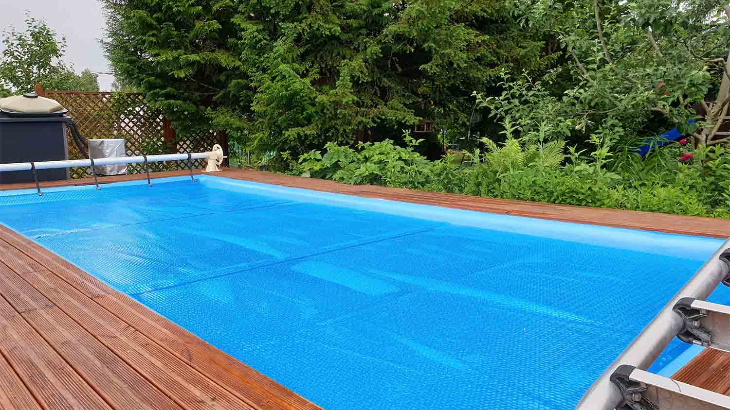 home pool closed for the winter