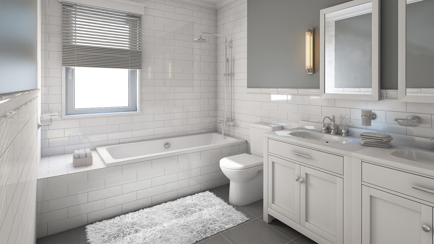 white bath tub