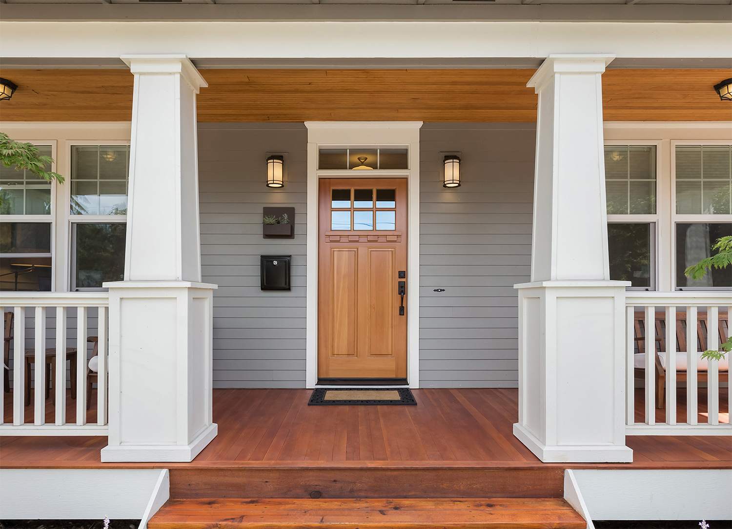 Front porch and door of a home