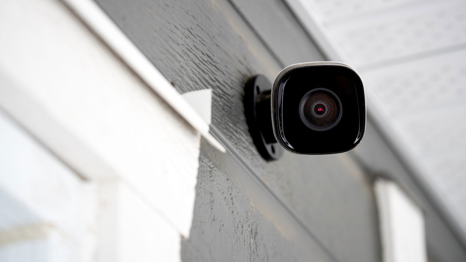 Security camera installed outside of a home