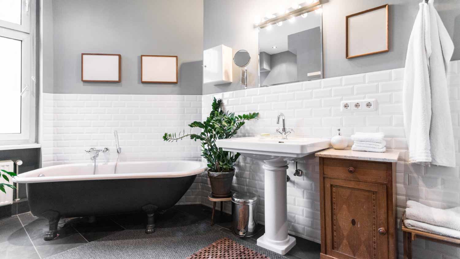 Modern apartment bathroom