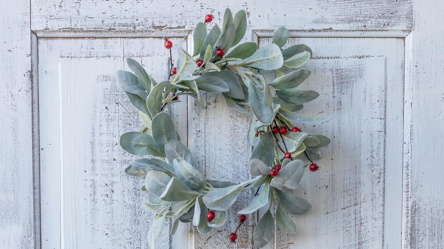 lamb's ear wreath