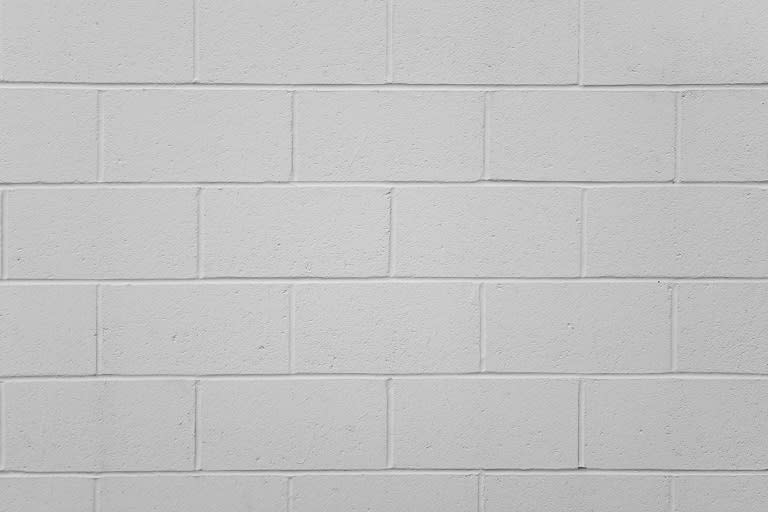 White Cinder Block Wall