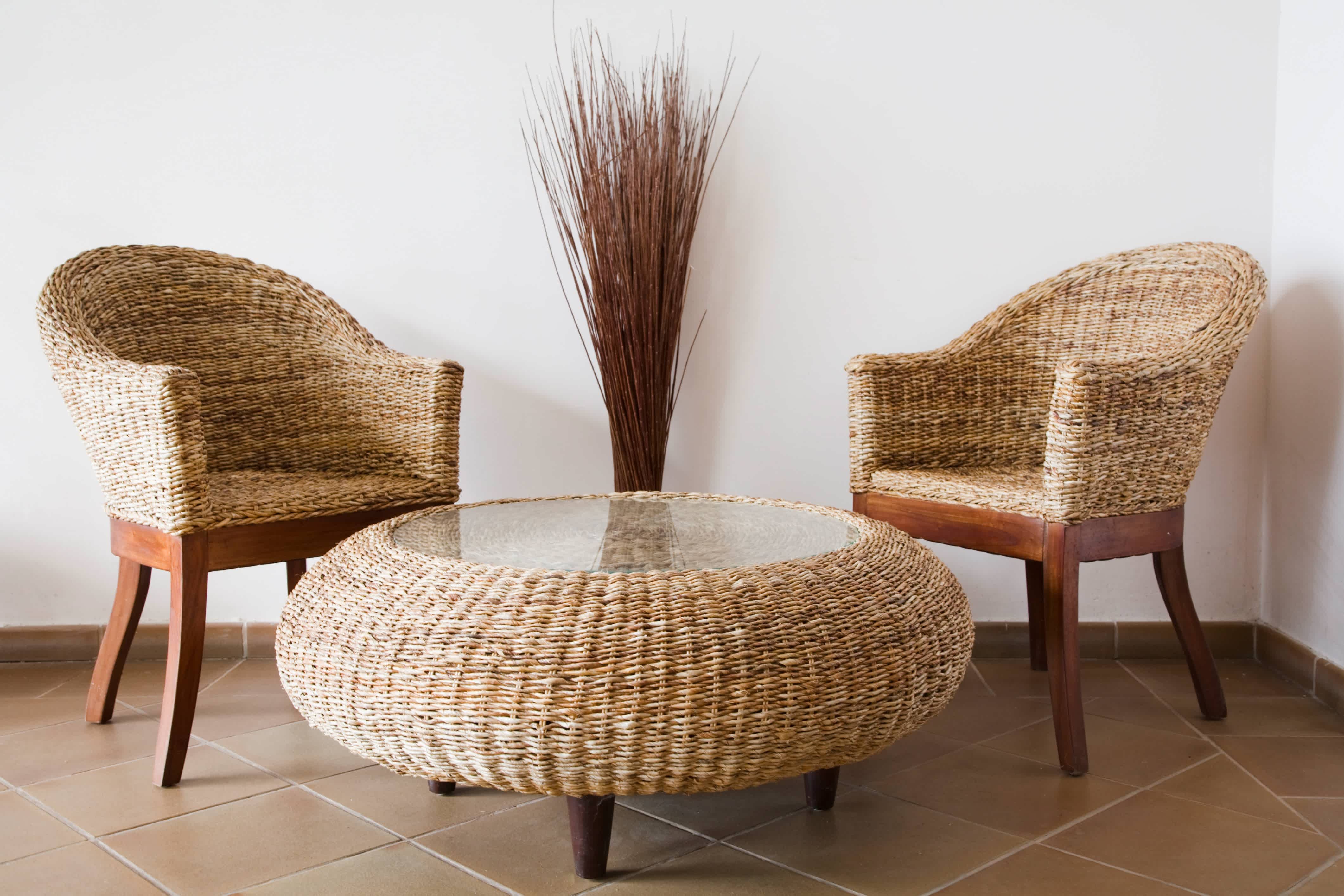 Rattan table and chairs