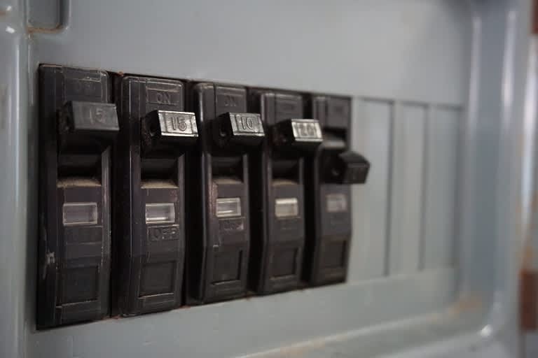 Electrical panel close-up