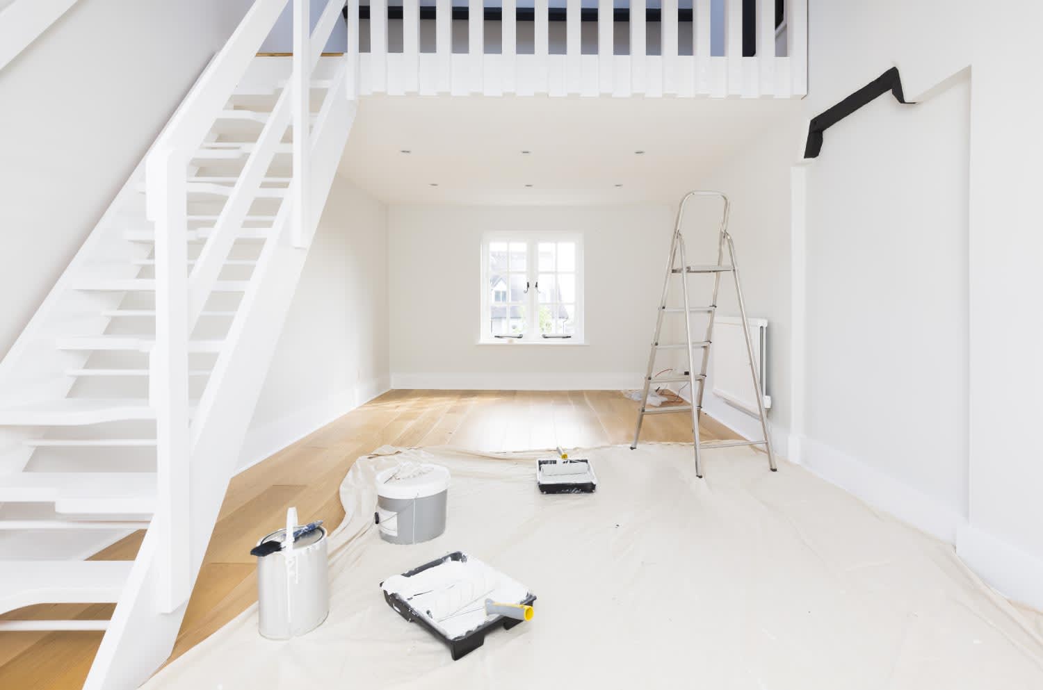 Painting and decorating a room