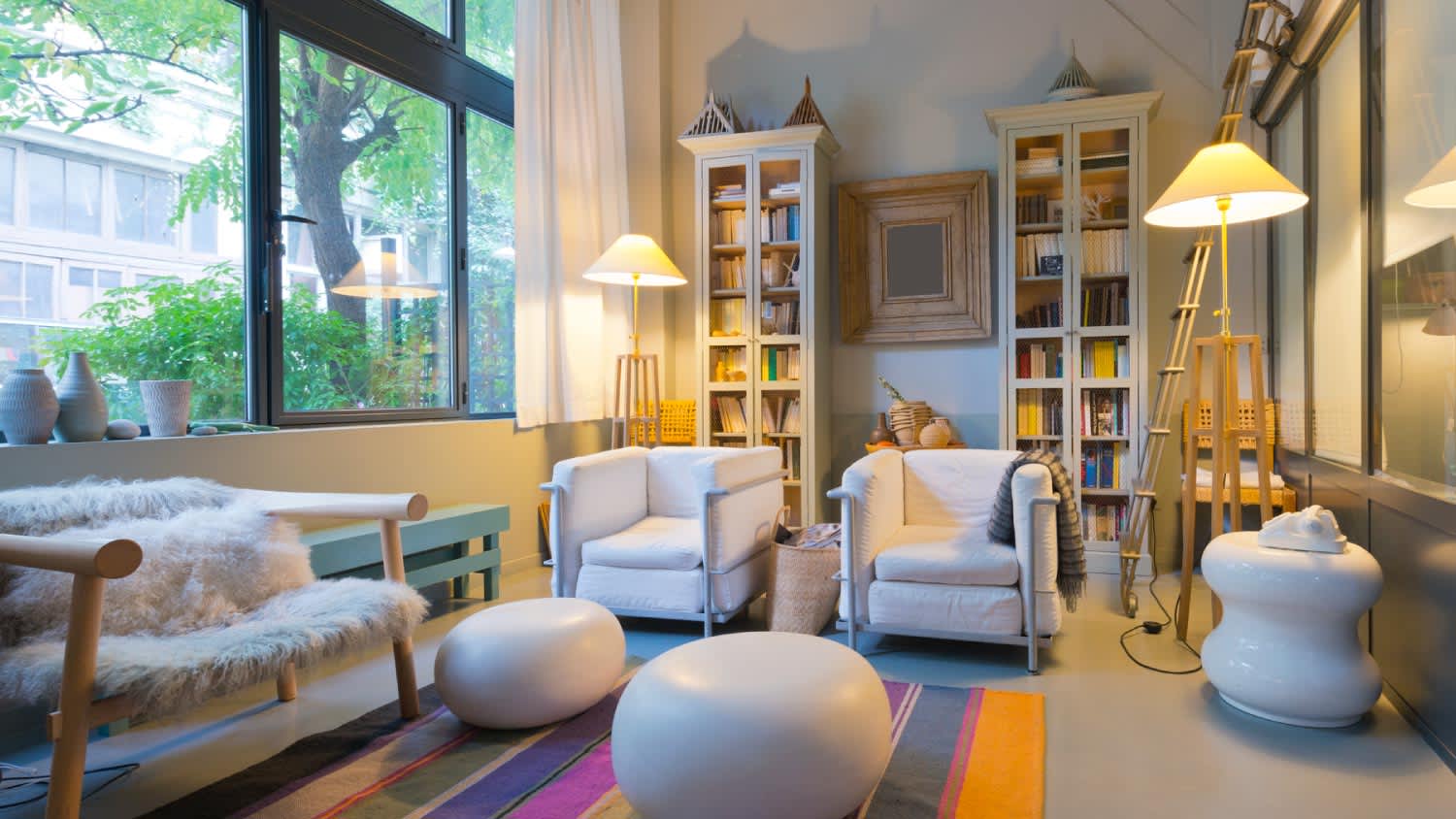 A contemporary living room