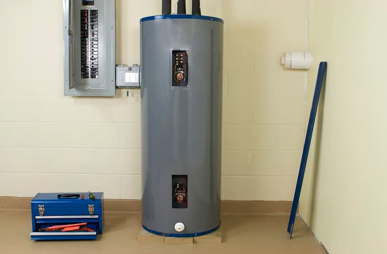 Water heater inside house