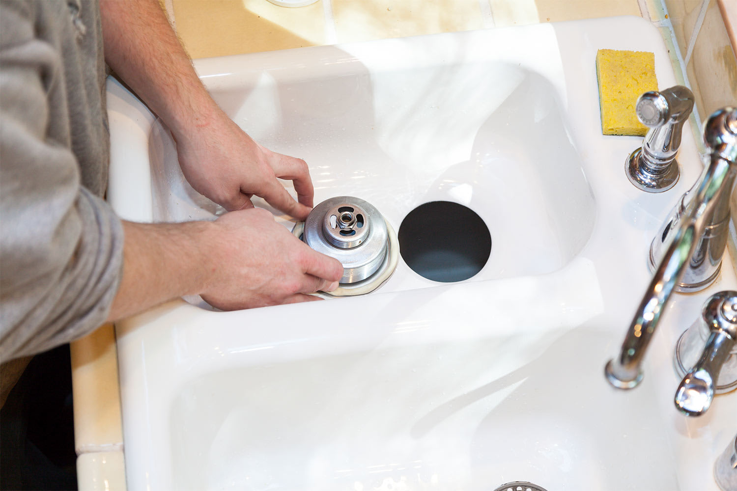 installing garbage disposal in sink