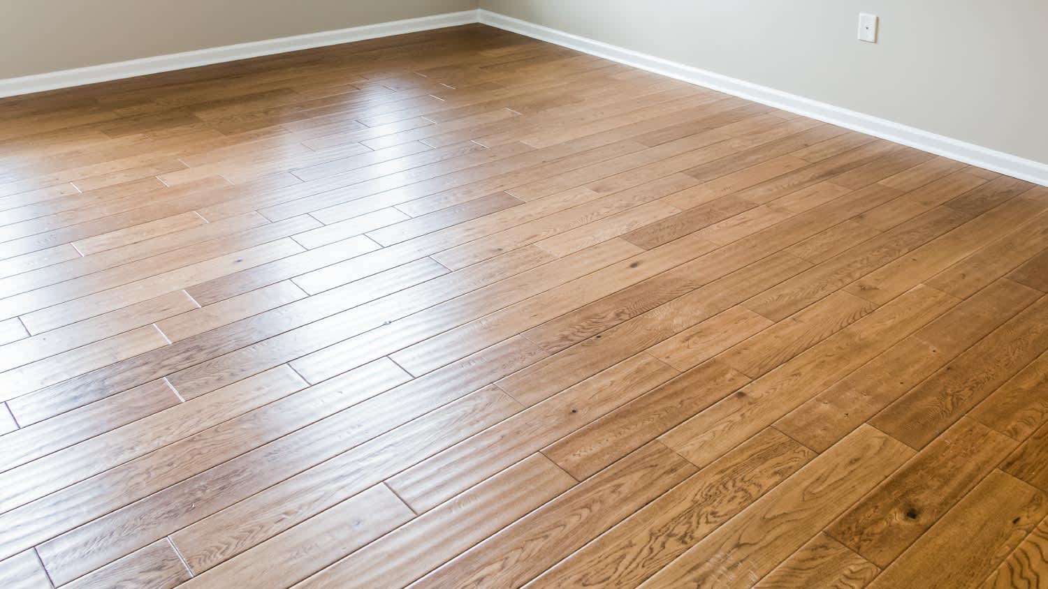Shiny new hardwood floor