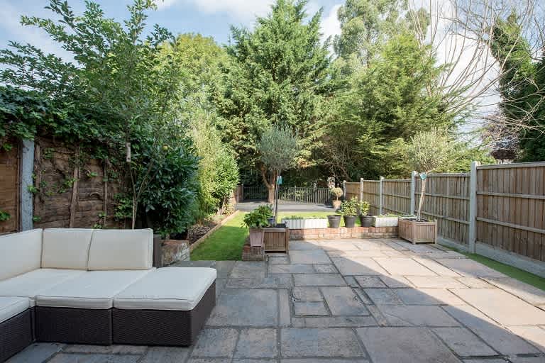 Backyard patio