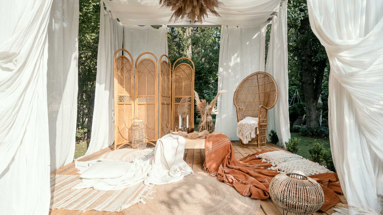 boho outdoor cabana