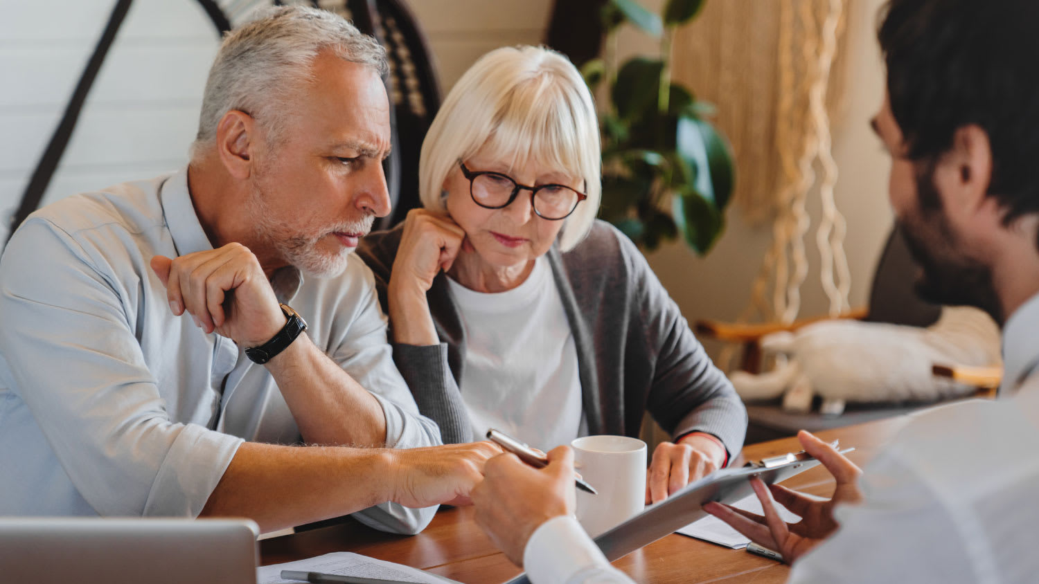 older couple selling their home