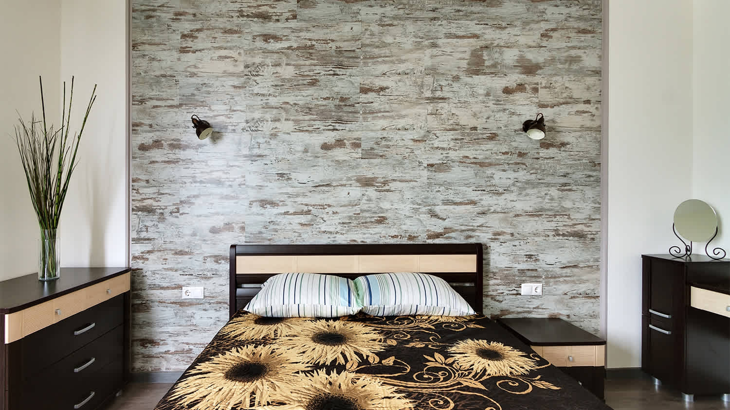 modern textile bedroom wallpaper