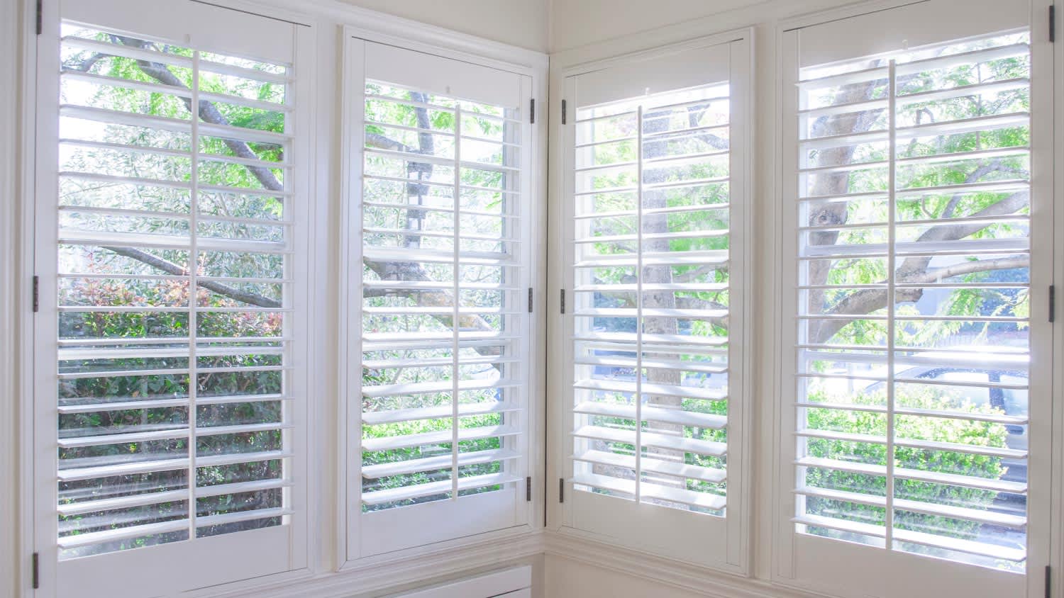 A window with shutters