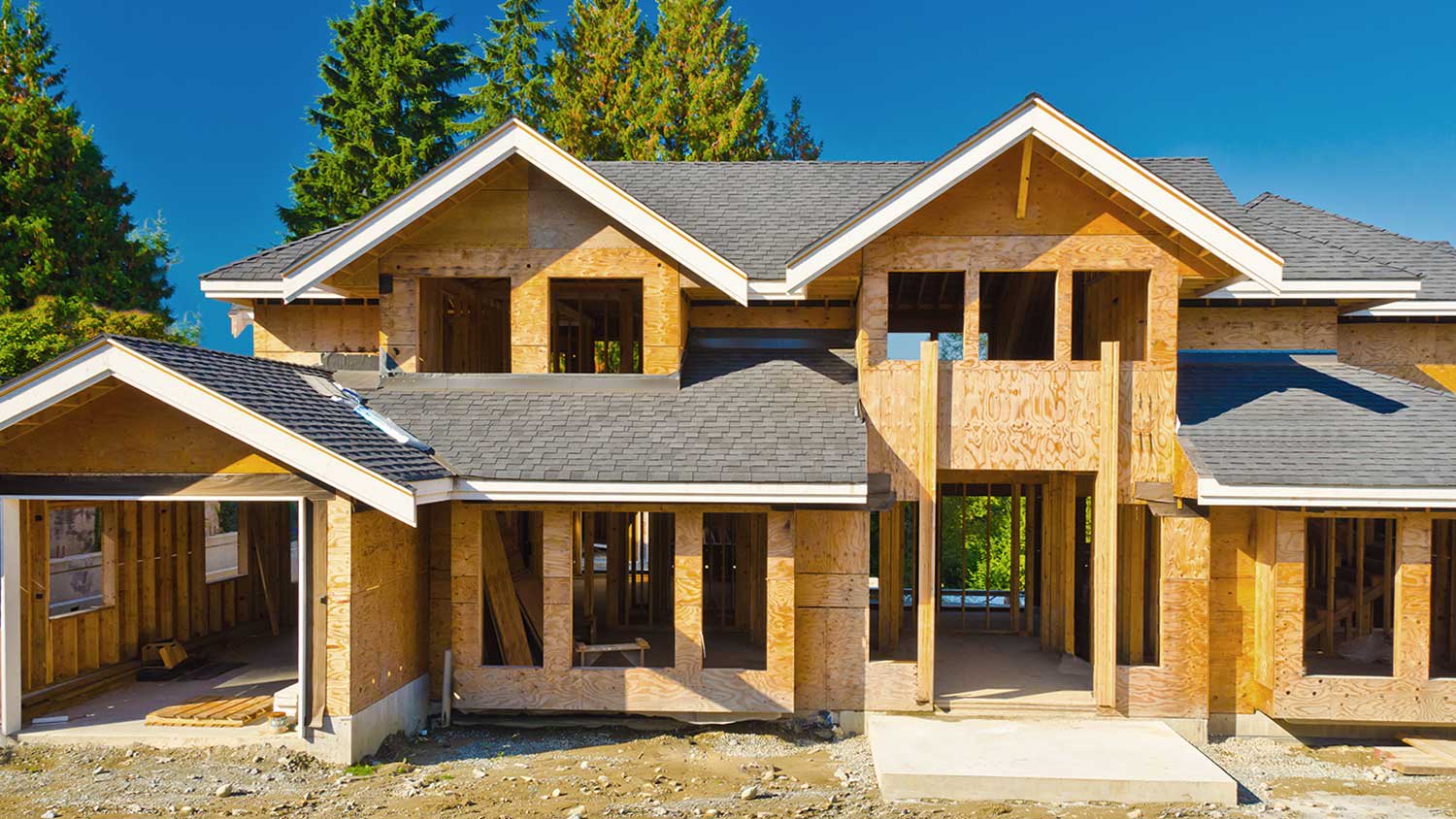 a new home under construction