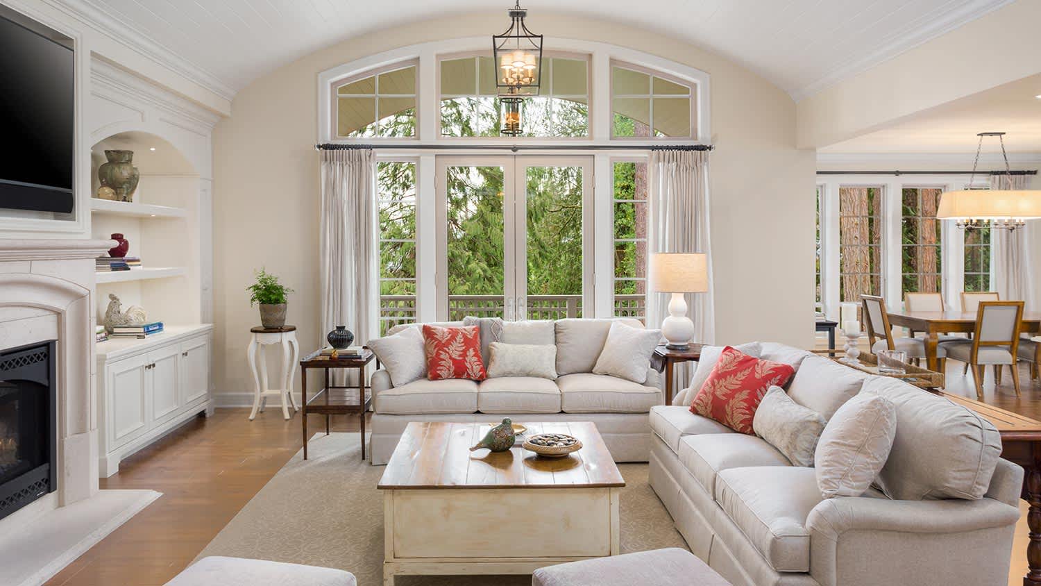 Clean living room