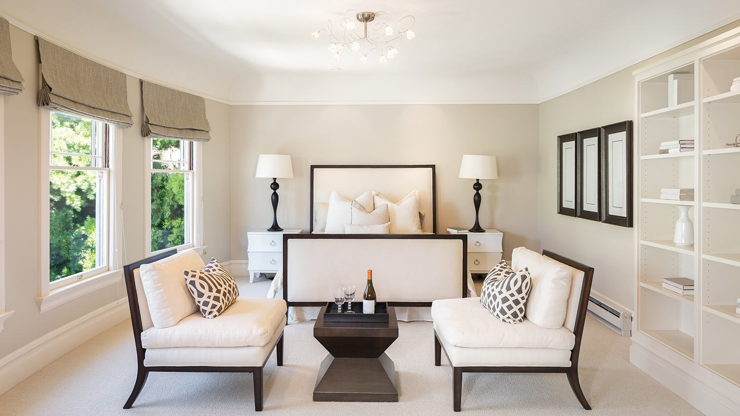 Perfectly staged bedroom