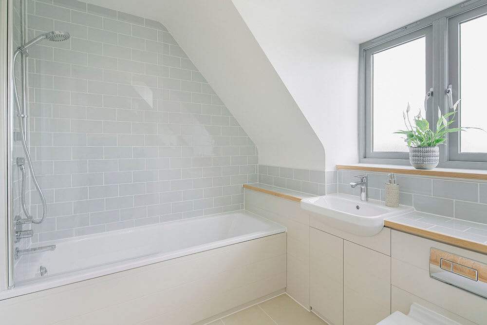 Bright clean shower