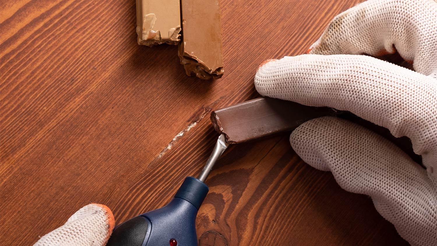 Wood filler repair wood