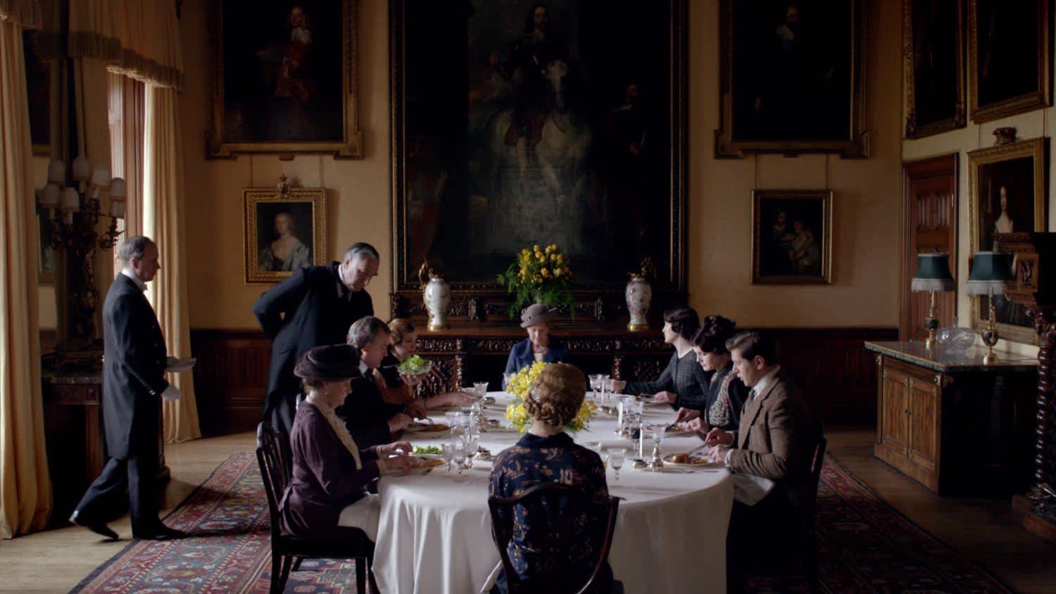 Downton Abbey dining room