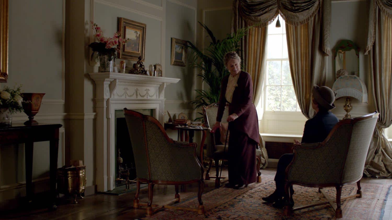 Downton Abbey sitting room