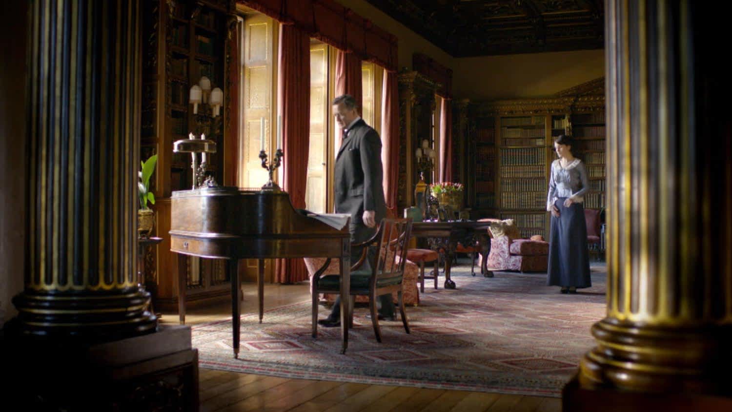 Downton Abbey library