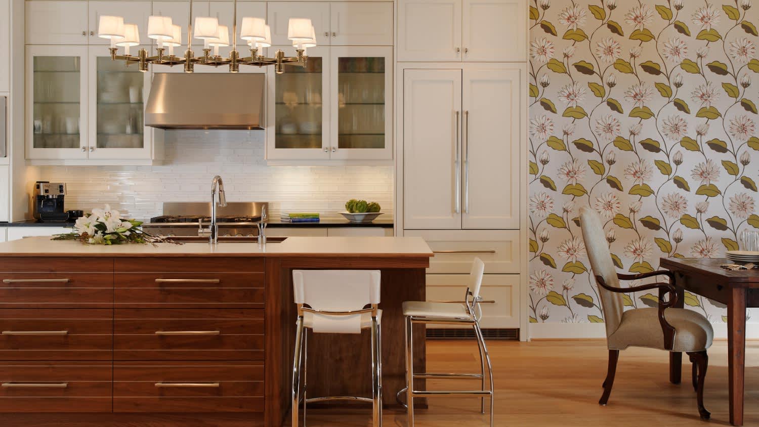 A nice wooden kitchen