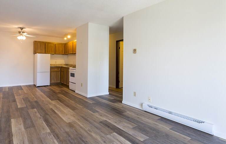 baseboard heaters in empty new apartment