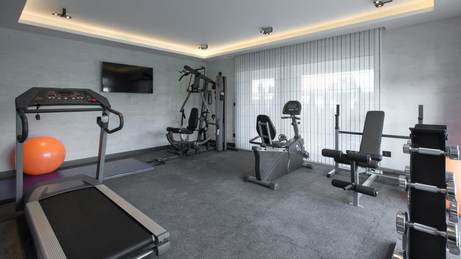 A home gym in luxury villa house